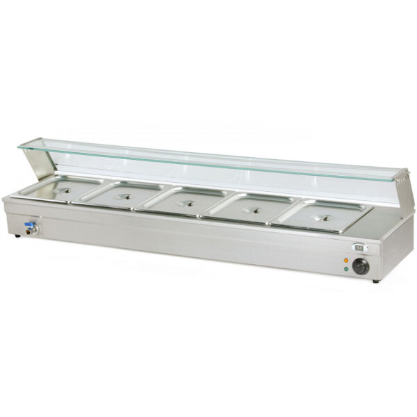 Bain-Marie 5 GN1/2 cu supapa pentru scurgere