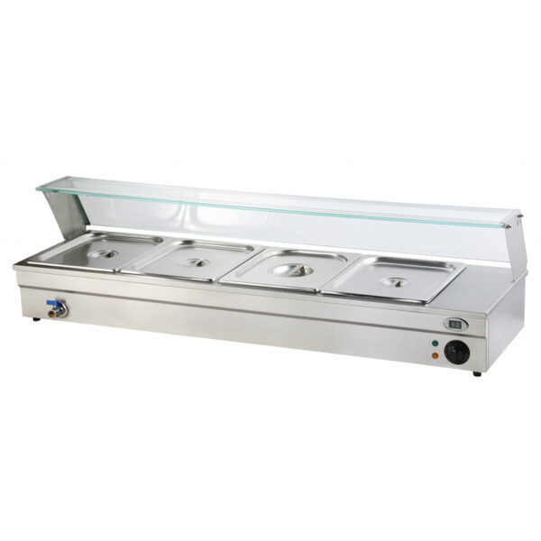 Bain-Marie 4 GN1/3 cu supapa pentru scurgere