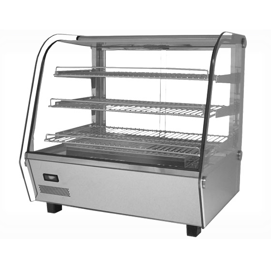 Vitrina calda cu geam culisant 678x568x670mm