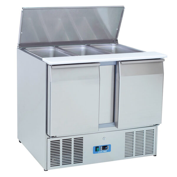 Saladeta cu 2 usi si capac, 1045x700x883mm