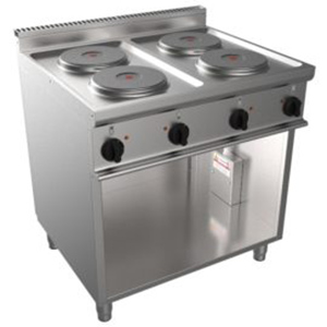 Masina de gatit electrica cu 4 plite si suport deschis, 800x700mm, CASTA