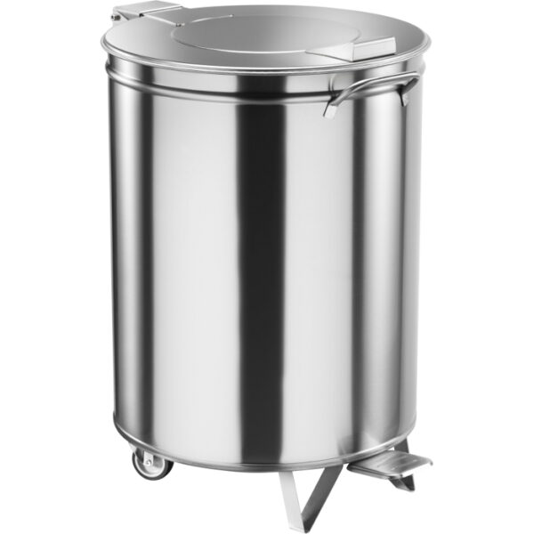 Cos de gunoi din inox cu pedala, 100 litri