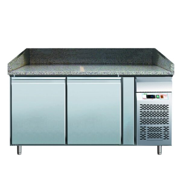 Masa frigorifica pentru pizza cu 2 usi, 1510x800x1000mm