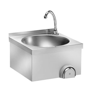 Chiuveta din inox cu actionare la genunchi, 400x400mm