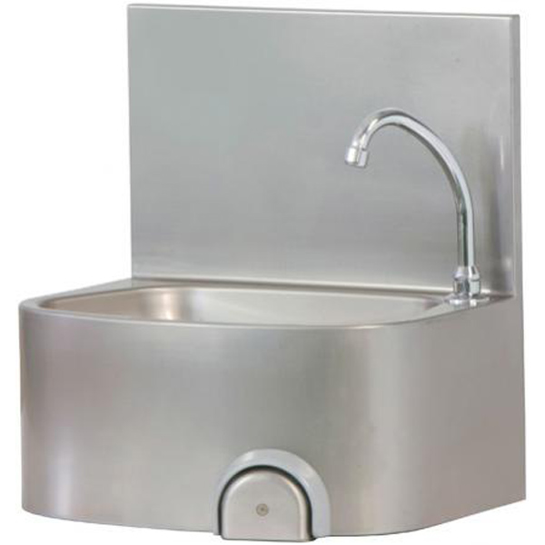 Chiuveta din inox cu actionare la genunchi, 480x350mm