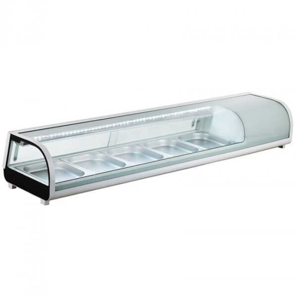 Vitrina frigorifica pentru sushi, 8xGN1/3 sau 5xGN1/2
